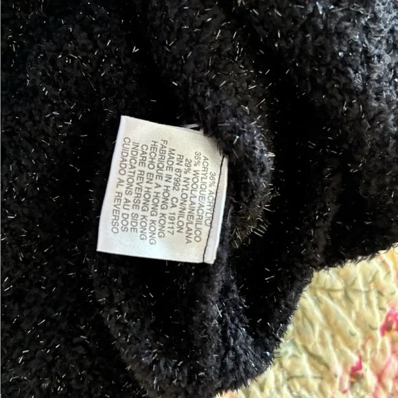 Black and silver soft sweaters jacket. - Picture 2 of 7